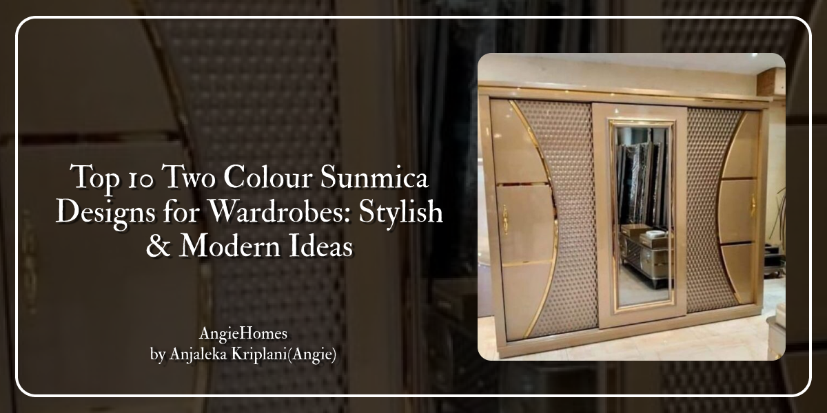 Top 10 Two Colour Sunmica Designs for Wardrobes: Stylish & Modern Idea ...
