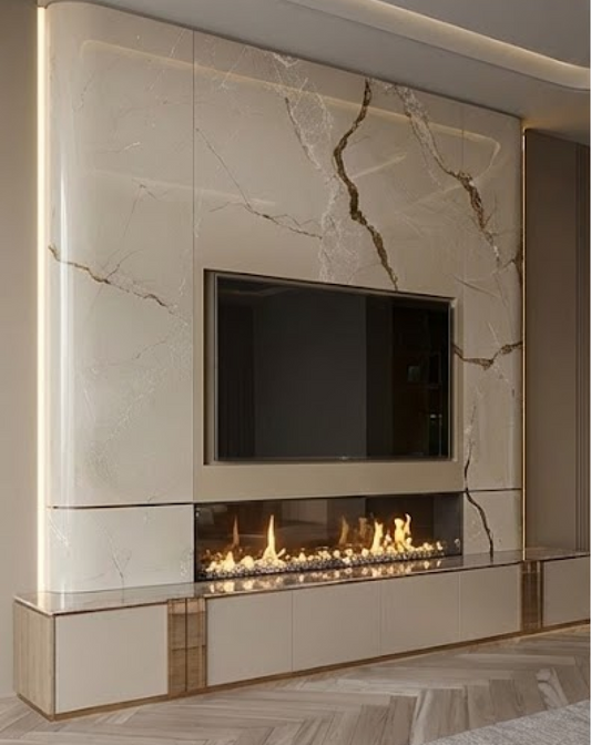 Verano Crest TV & Media Unit ANGIE HOMES