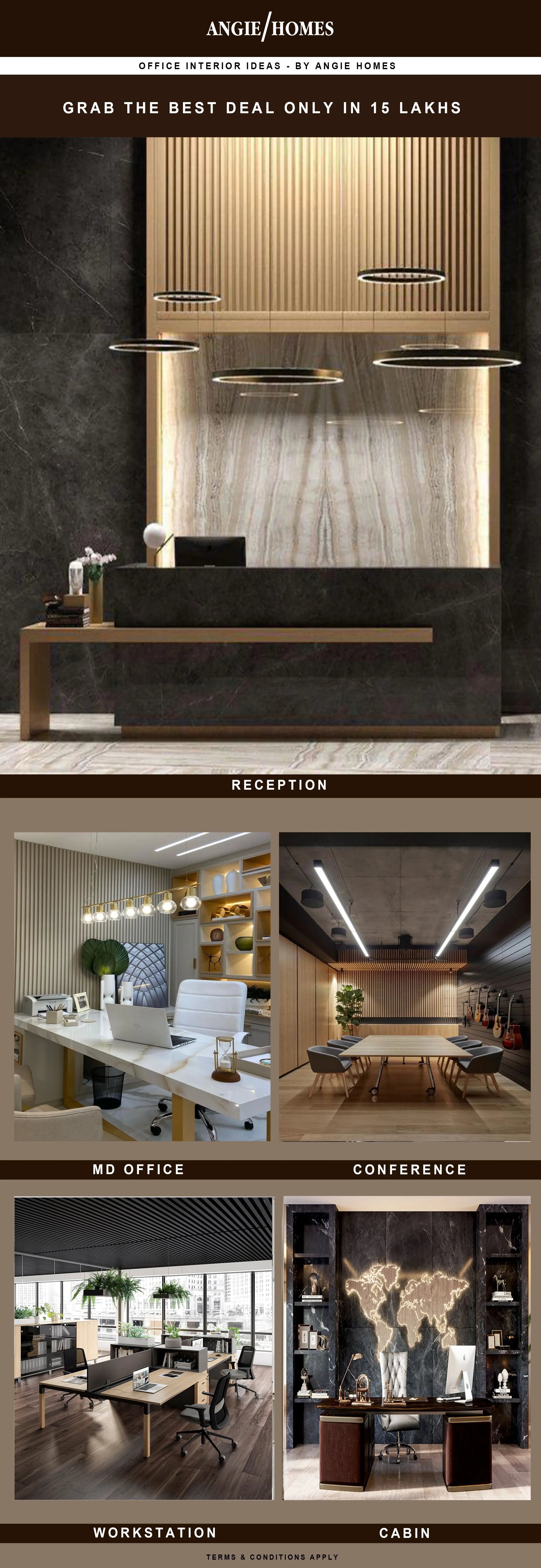 Clony Wooden Office Interior Design and Decor - Interior Solutions ...