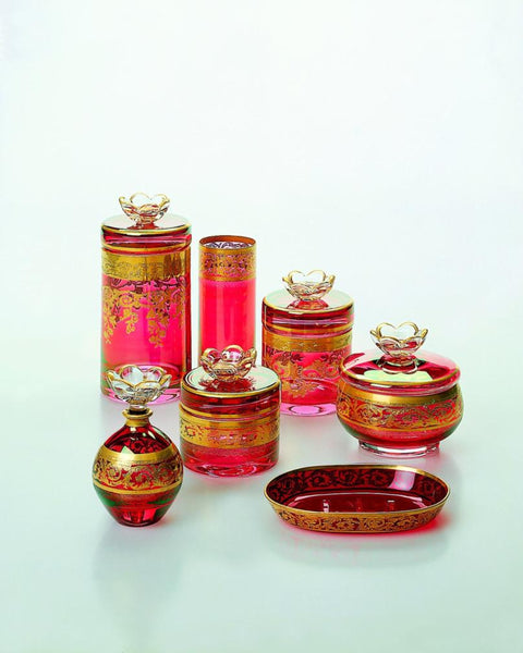 Deluxe Pink and Yellow Bathroom Set - Angie Homes Bathroom Sets
