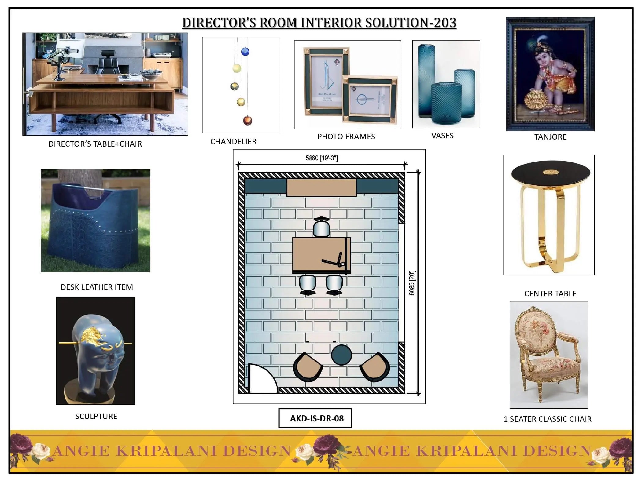 Director Room Luxurious Interior Designing - Angie Kripalani Design ...