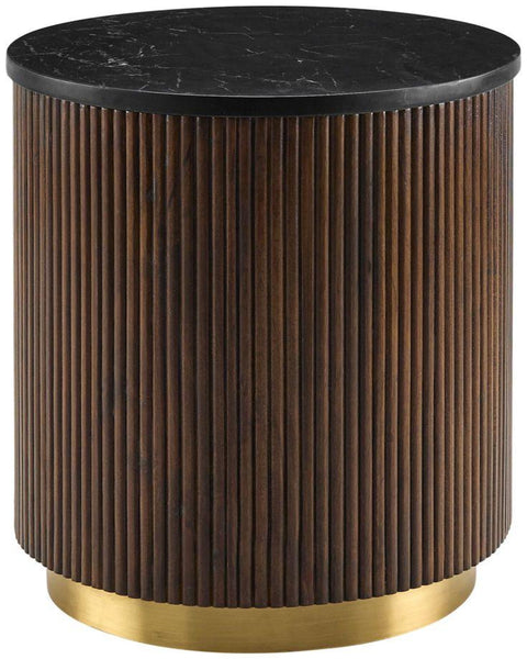 Modern Metal Round Bedside Table - Angie Homes