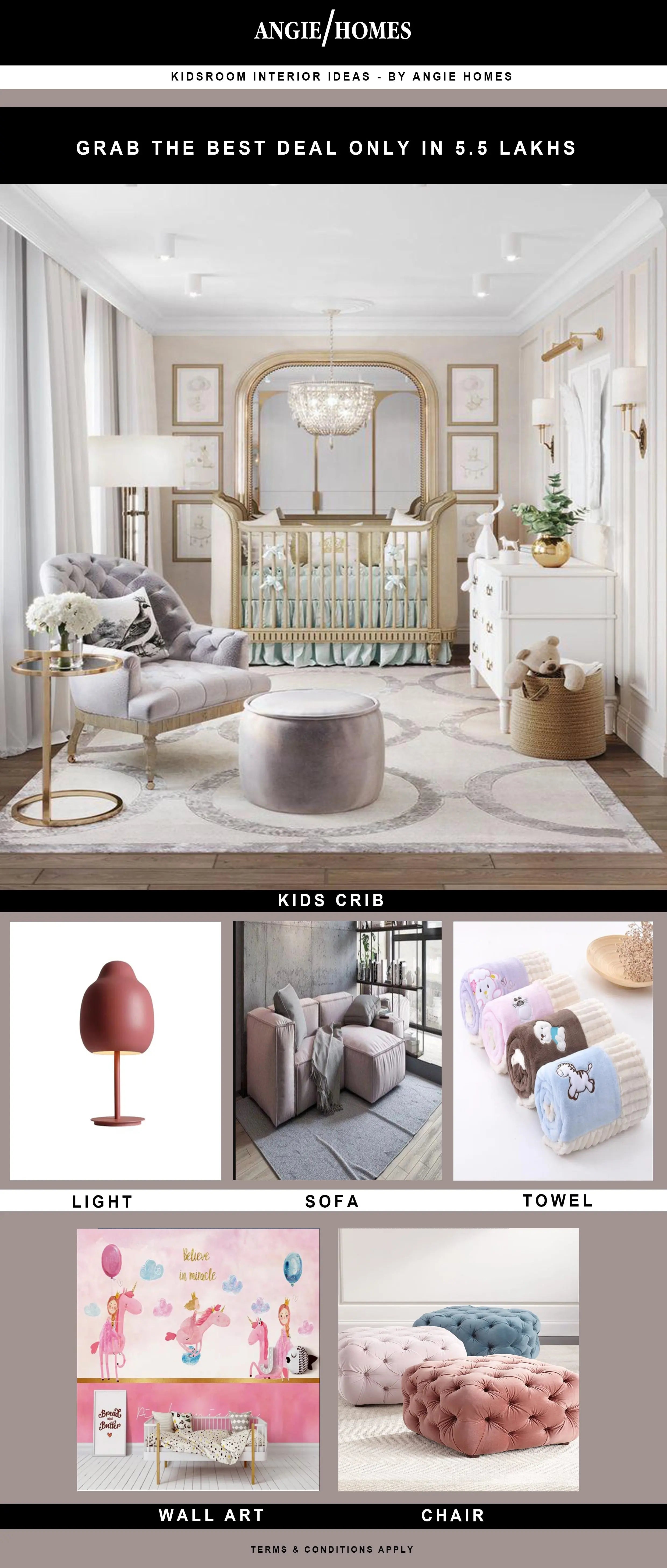 Pivo Nursery Room Interior Design in Budget - Interior Solutions ...