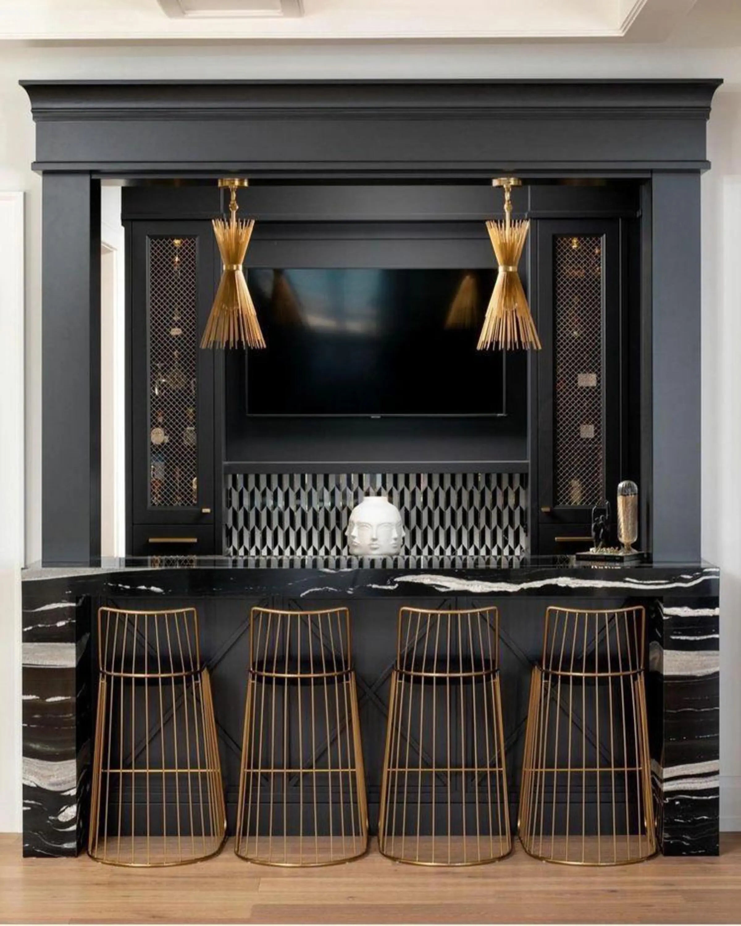 Buy Ruby Black Marble Modern Bar Online Angie Homes – ANGIE HOMES