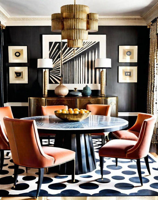 Velvet Oak Round Dining Table