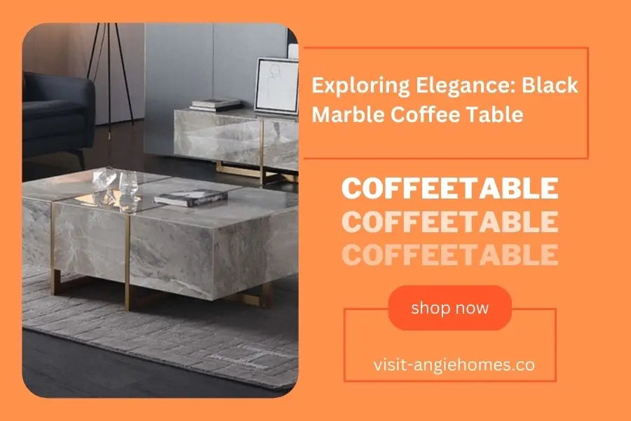 Exploring Elegance : Black Marble Coffee Table