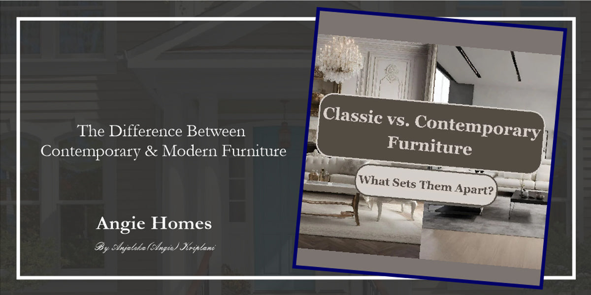 The Difference Between Contemporary and Modern Furniture