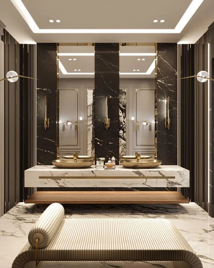 Luxury Interior Designer Angie Kripalani | blog on mini master class of classic powder rooms