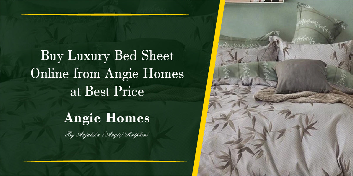 Buy Luxury Bed Sheet Online From Angie Homes At Best Price