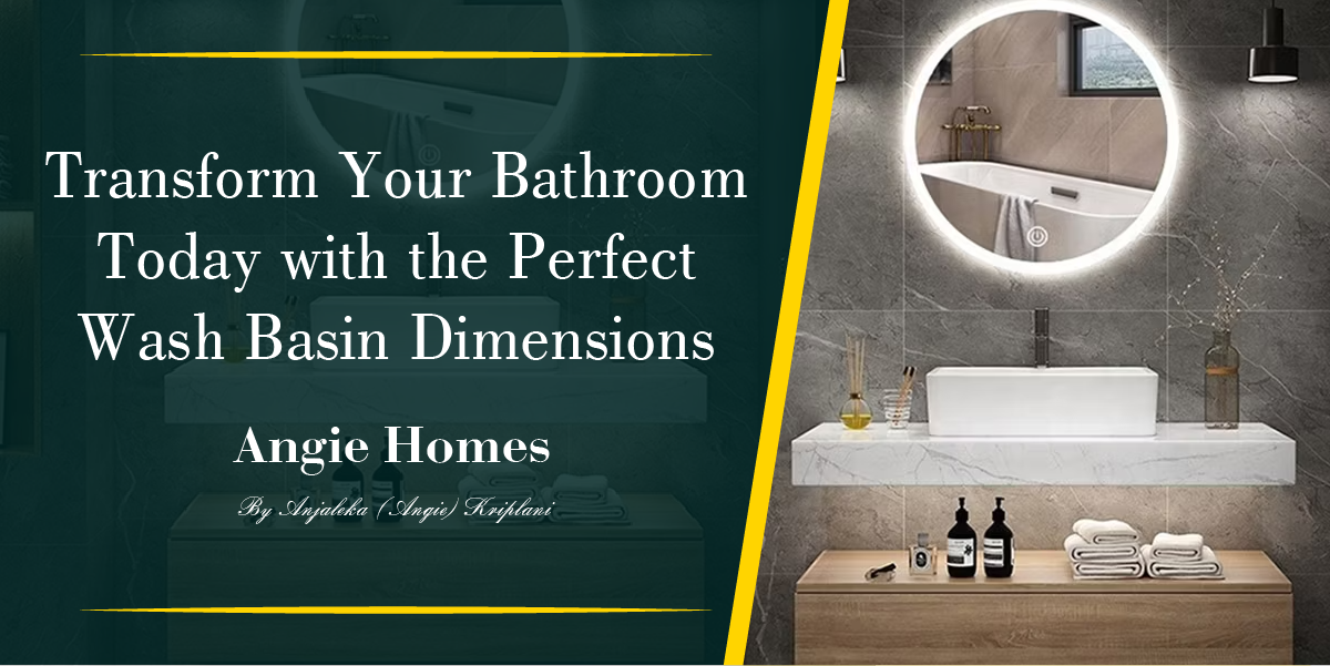 Transform Your Bathroom Today With The Perfect Wash Basin Dimensions