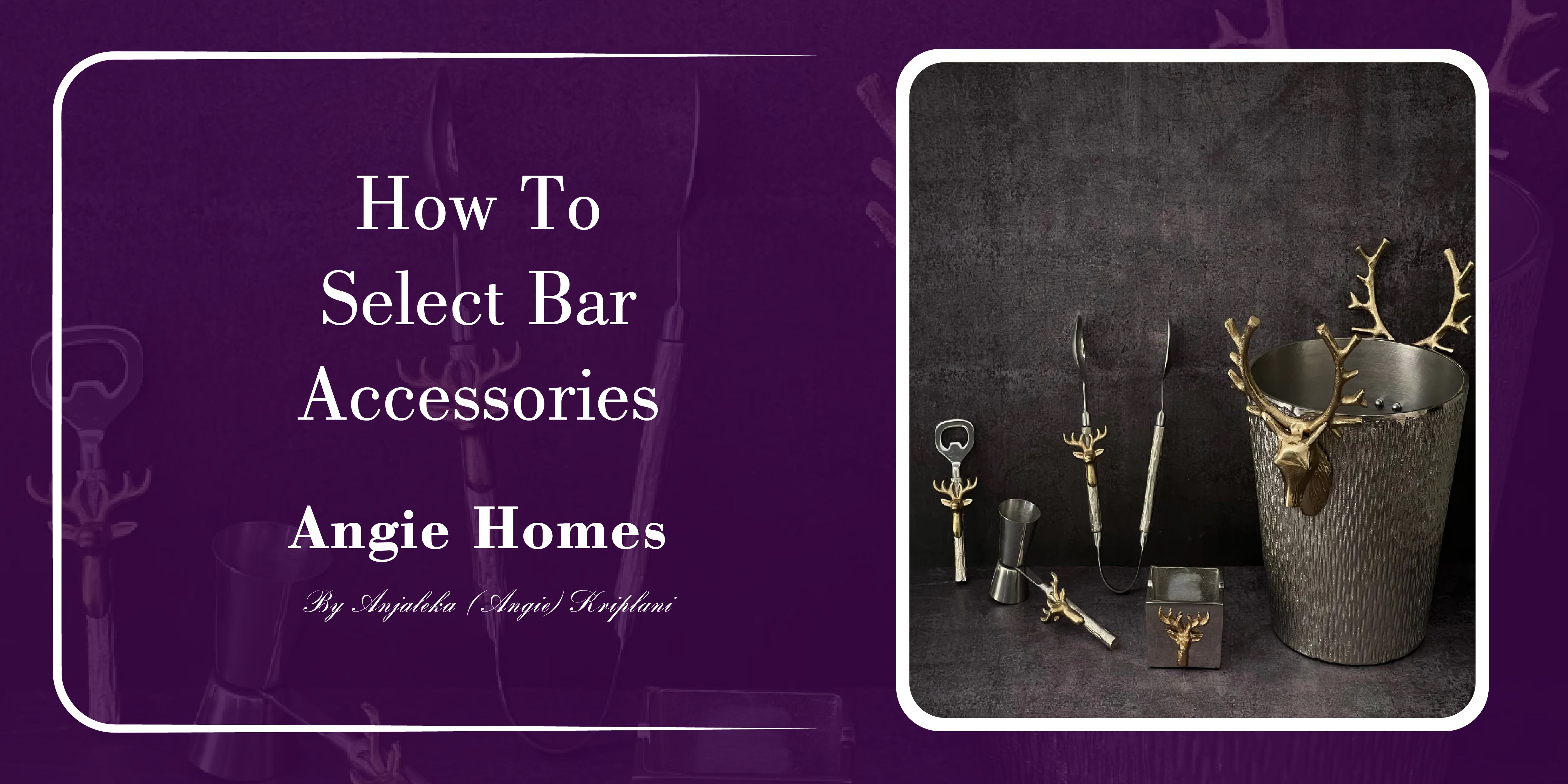 How To Select Bar Accessories