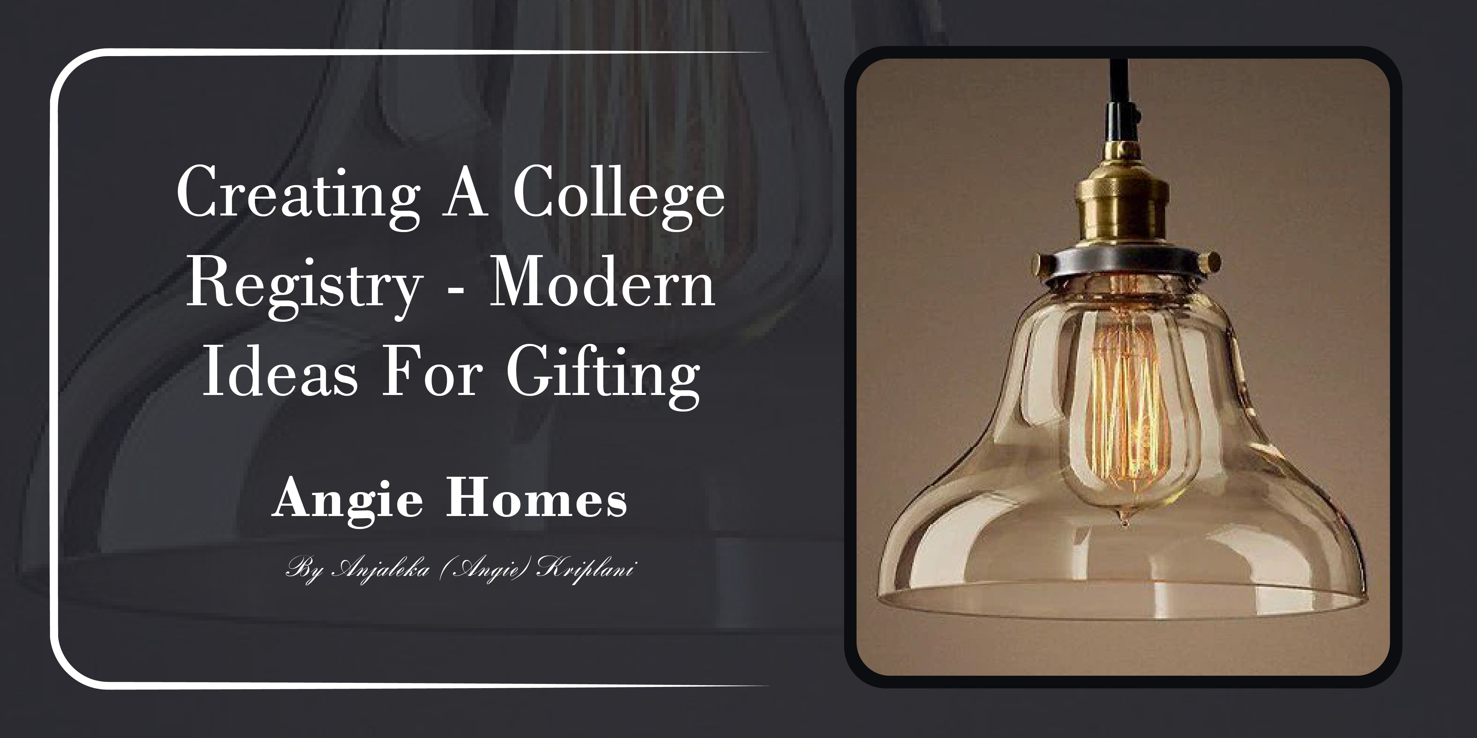 Creating a College Registry - Modern Ideas for Gifting