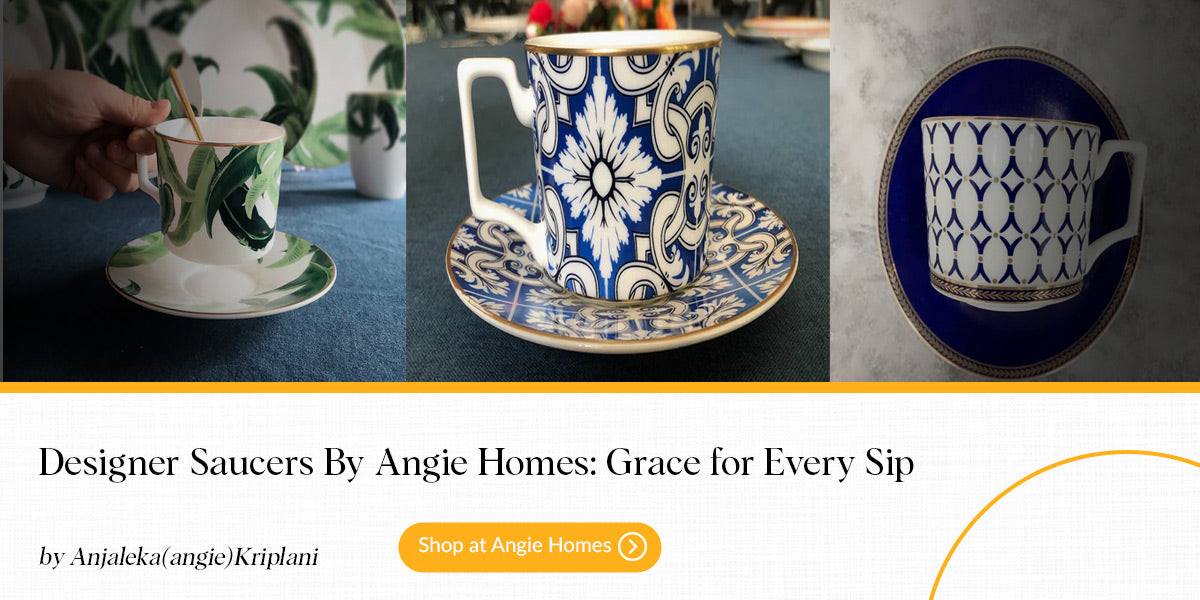 Designer Saucers By Angie Homes: Grace for Every Sip