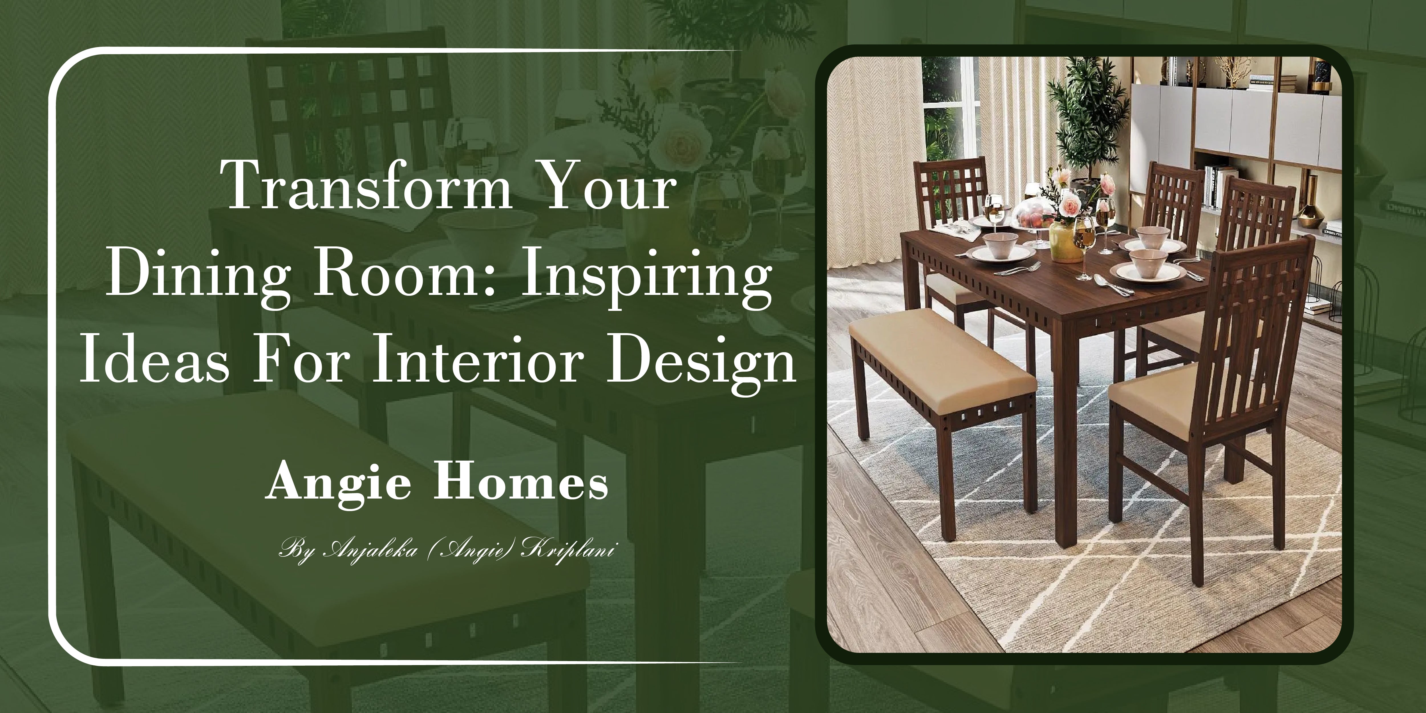 transform your dining room: inspiring ideas for interior design