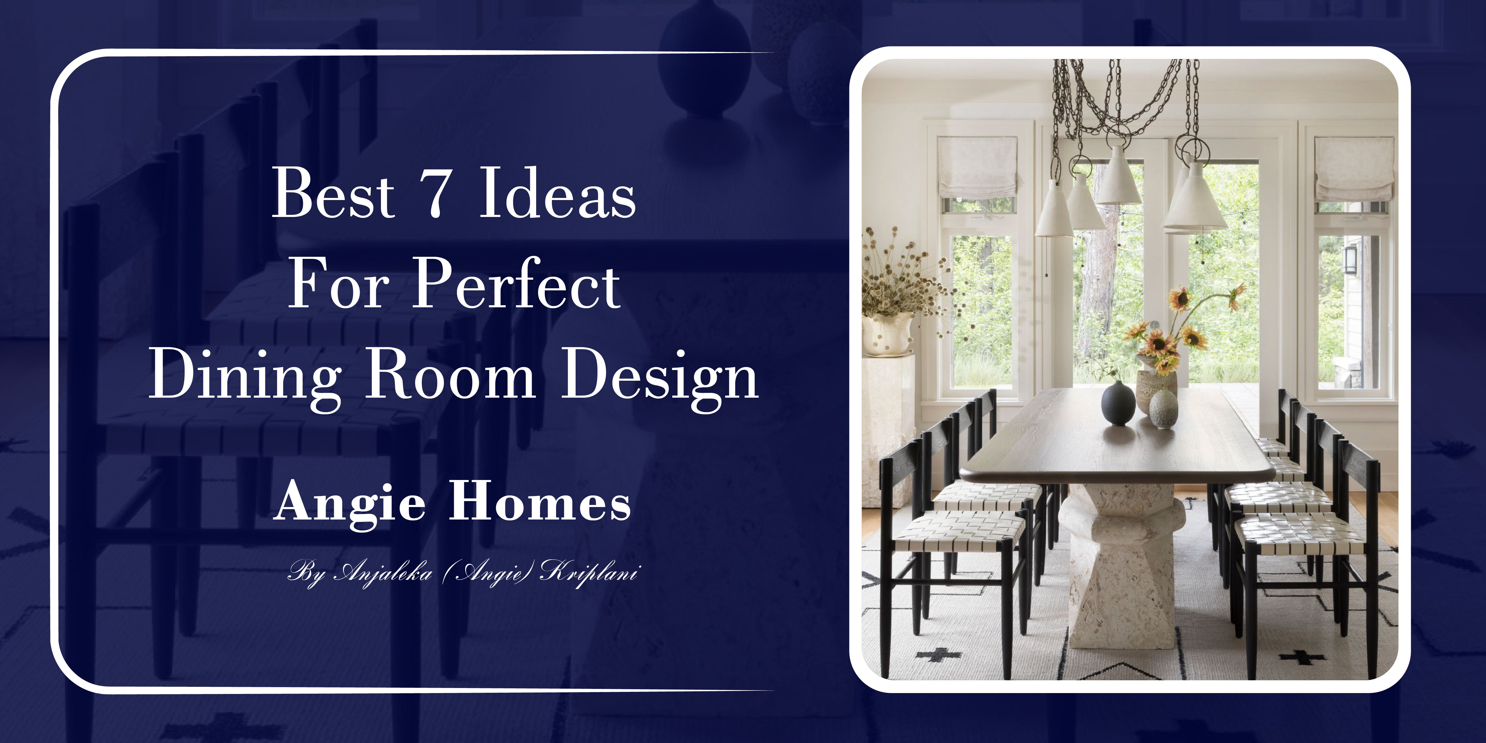 best 7 ideas for perfect dining room design