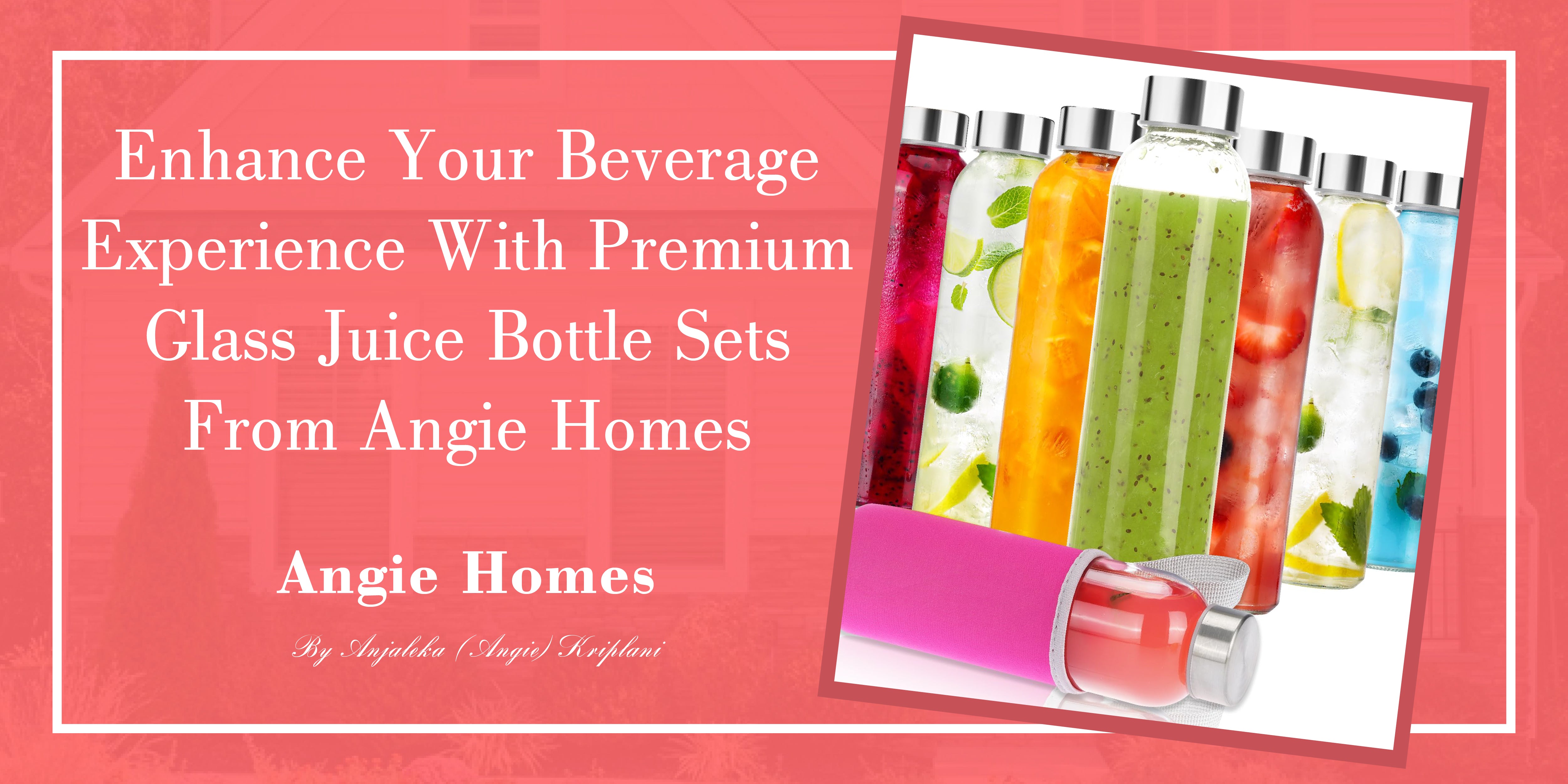 Enhance Your Beverage Experience with Premium Glass Juice Bottle Sets from Angie Homes