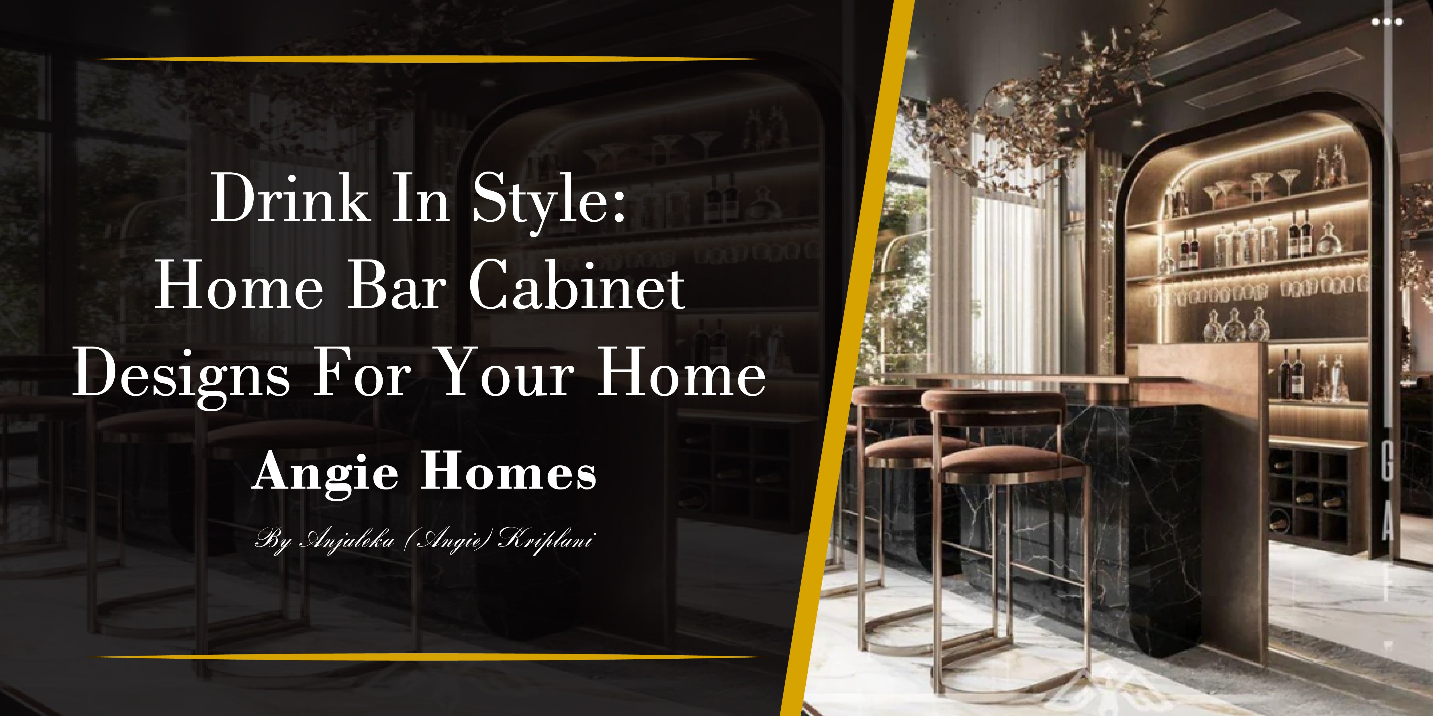 Drink In Style: Home Bar Cabinet Designs For Your Home