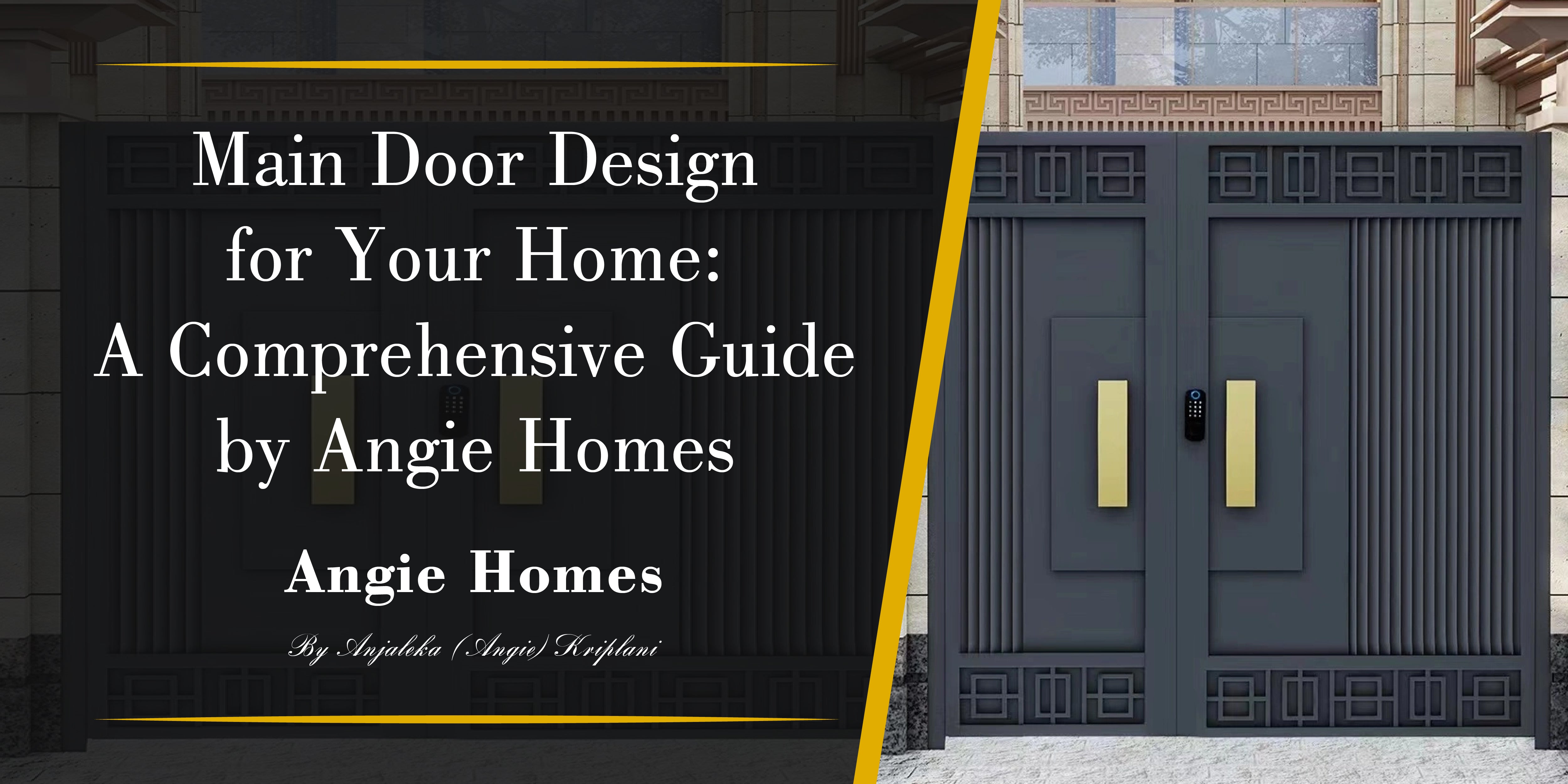 Main Door Design for Your Home: A Comprehensive Guide by Angie Homes