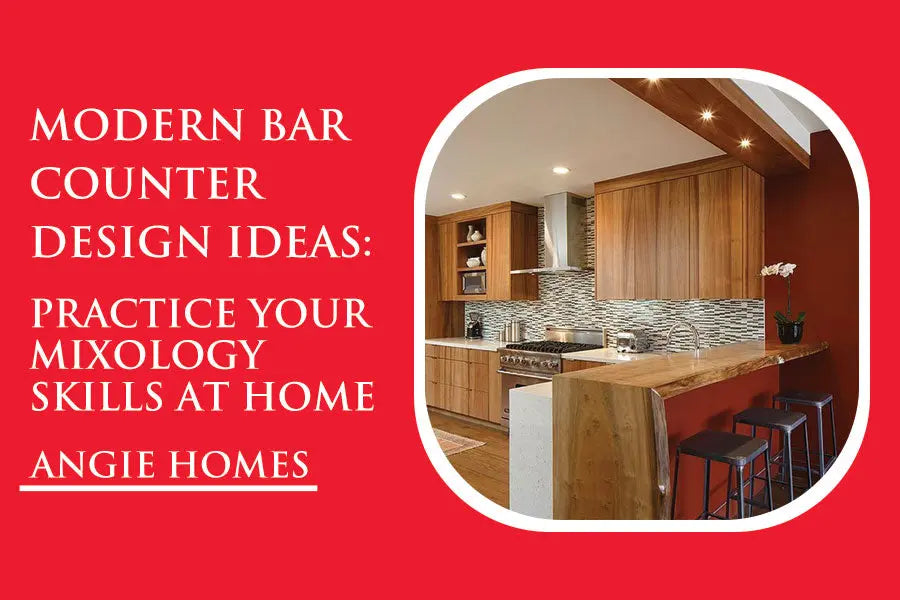 Modern Bar Counter Design Ideas: Practice Your Mixology Skills at Home