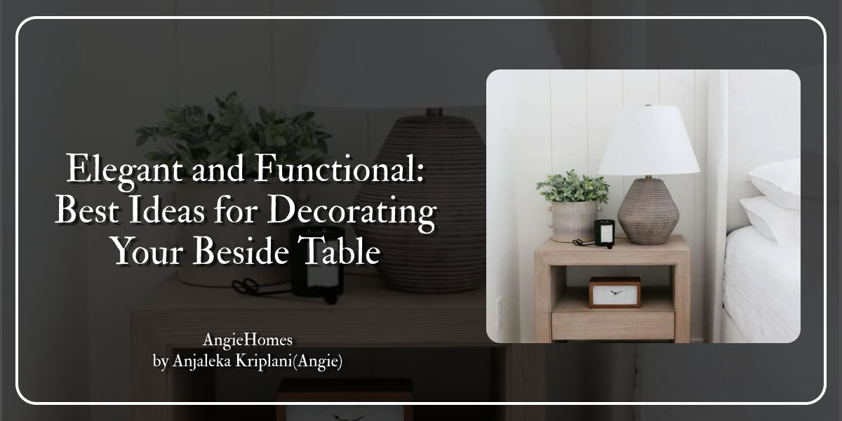 Elegant and Functional: Best Ideas for Decorating Your Bedside Table