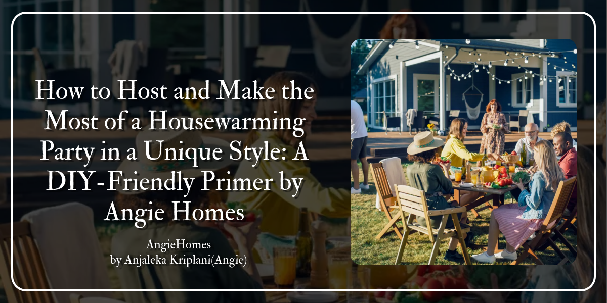 How to Host and Make the Most of a Housewarming Party in a Unique Style: A DIY-Friendly Primer by Angie Homes