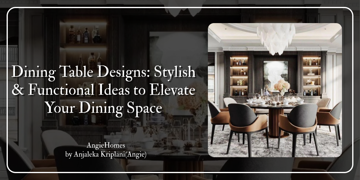 Dining Table Designs: Stylish & Functional Ideas to Elevate Your Dining Space