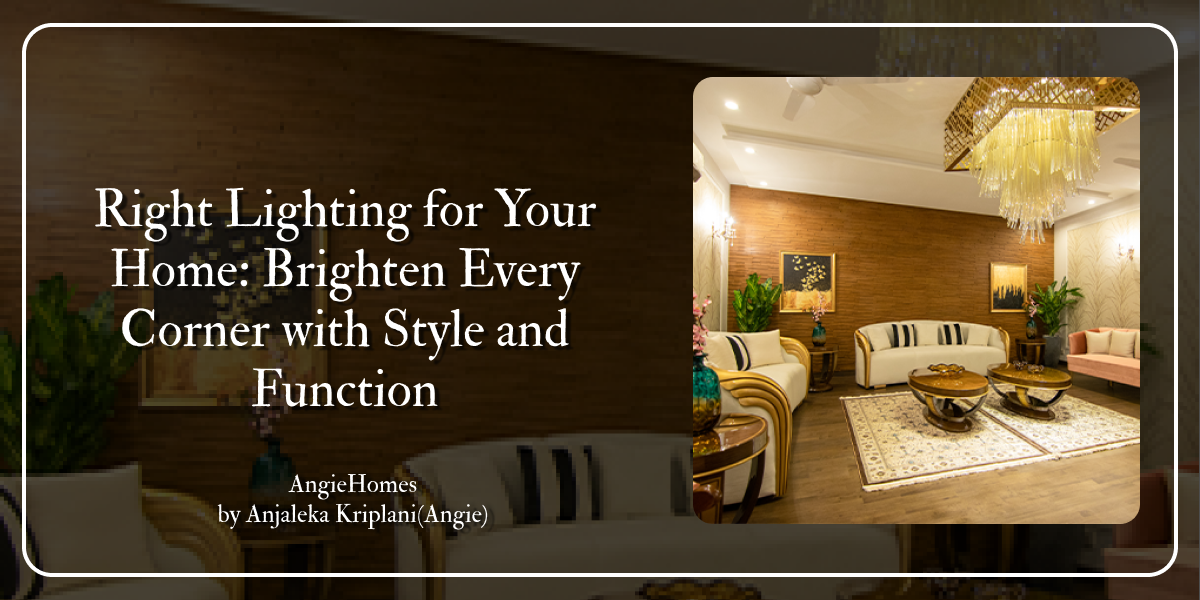 Right Lighting for Your Home: Brighten Every Corner with Style and Function