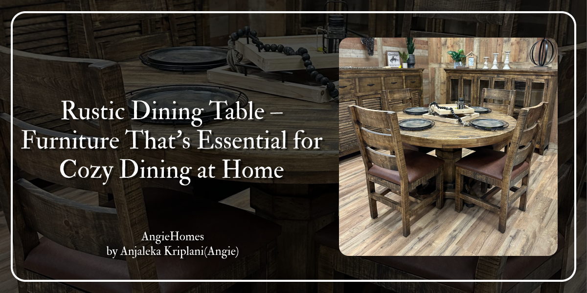 Rustic Dining Table – Furniture That’s Essential for Cozy Dining at Home