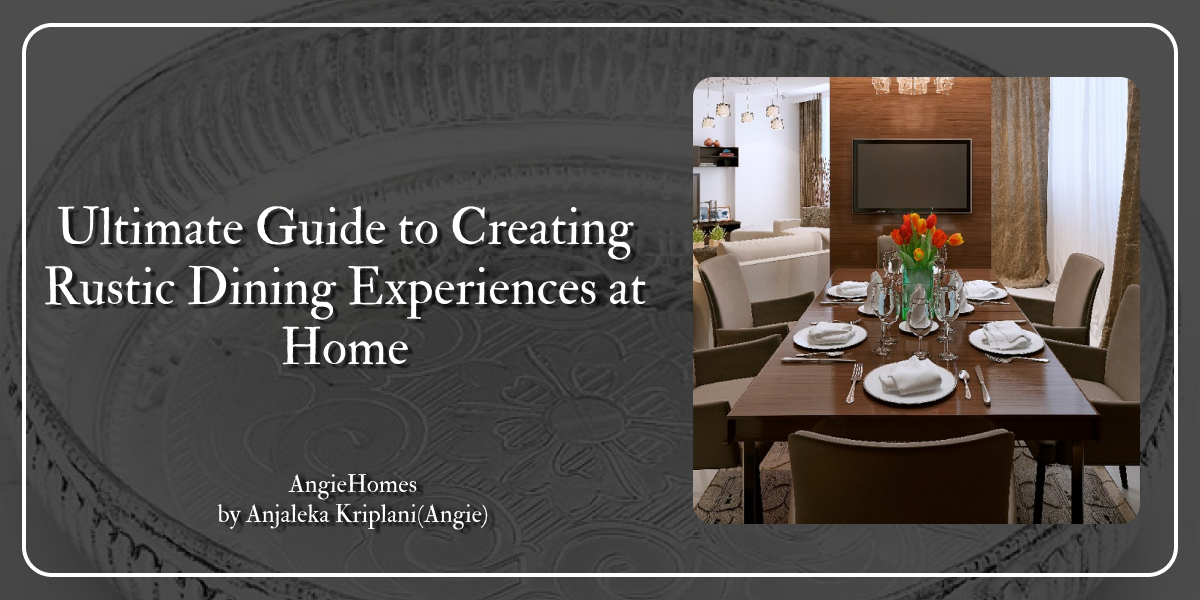 Ultimate Guide to Creating Rustic Dining Experiences at Home