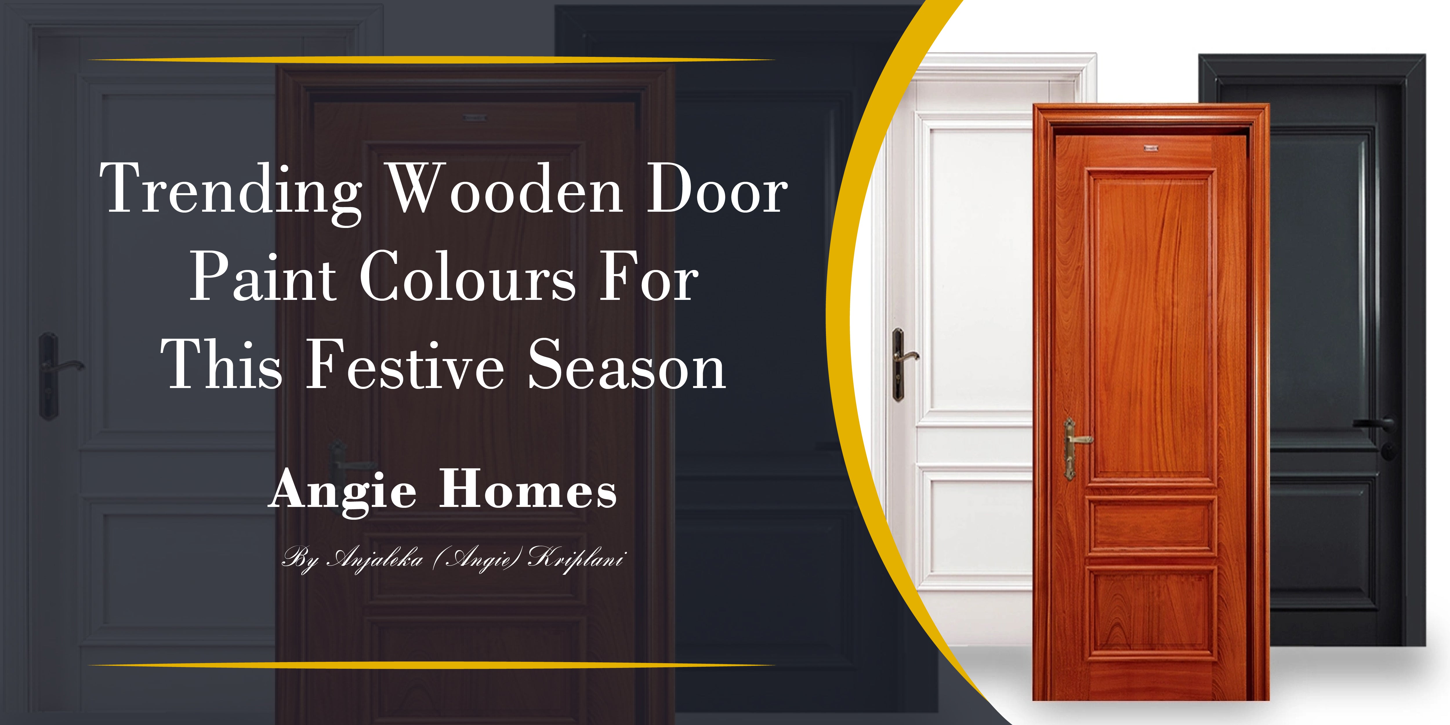 Trending Wooden Door Paint Colours For This Festive Season