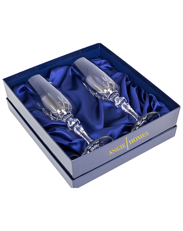 Drinkware Champagne Glasses Set of 2 ANGIE HOMES