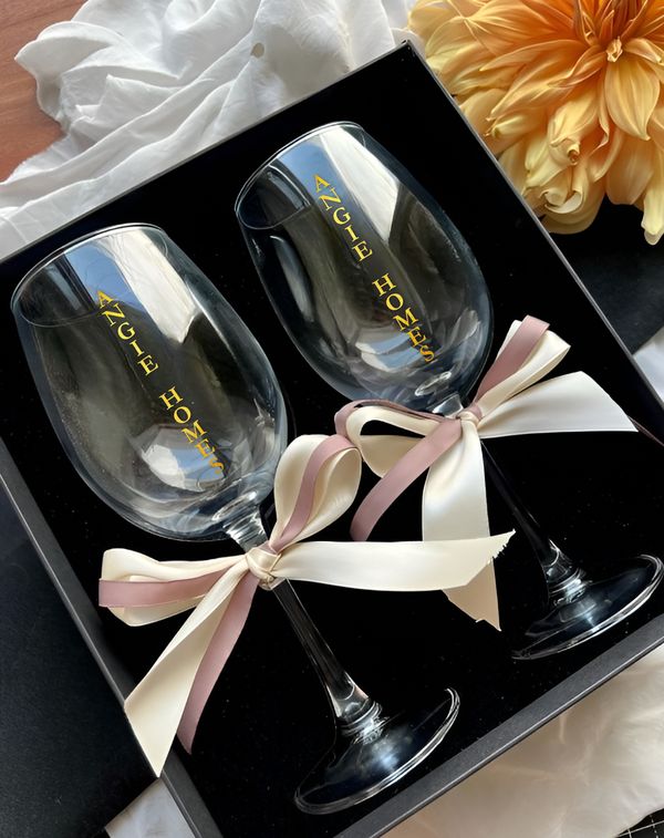 wine glasses set of 2 ANGIE HOMES