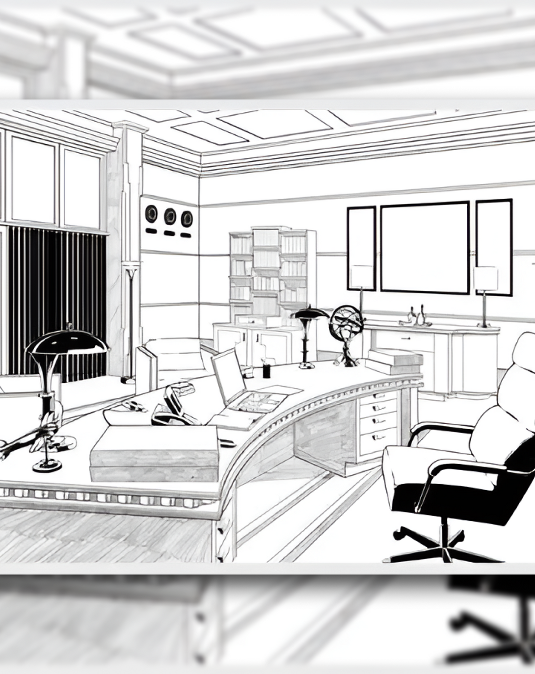 Enchanting MD Office Room Interior Solution ANGIE HOMES