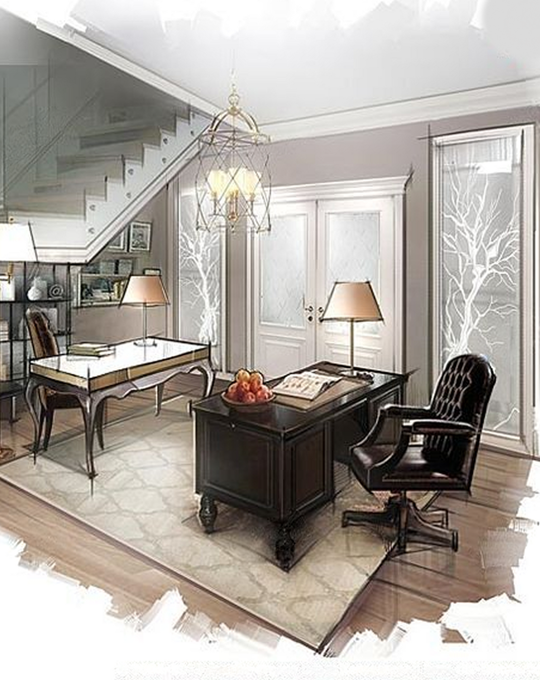 Director's Room Interior Design and Decoration ANGIE HOMES