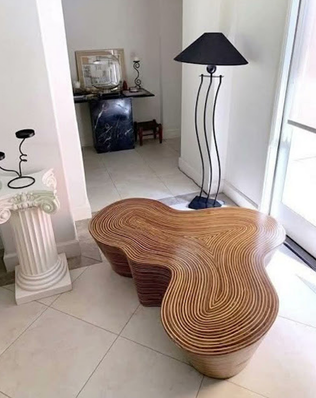 Modern Drop-Leaf Luxury Coffee Table ANGIE HOMES