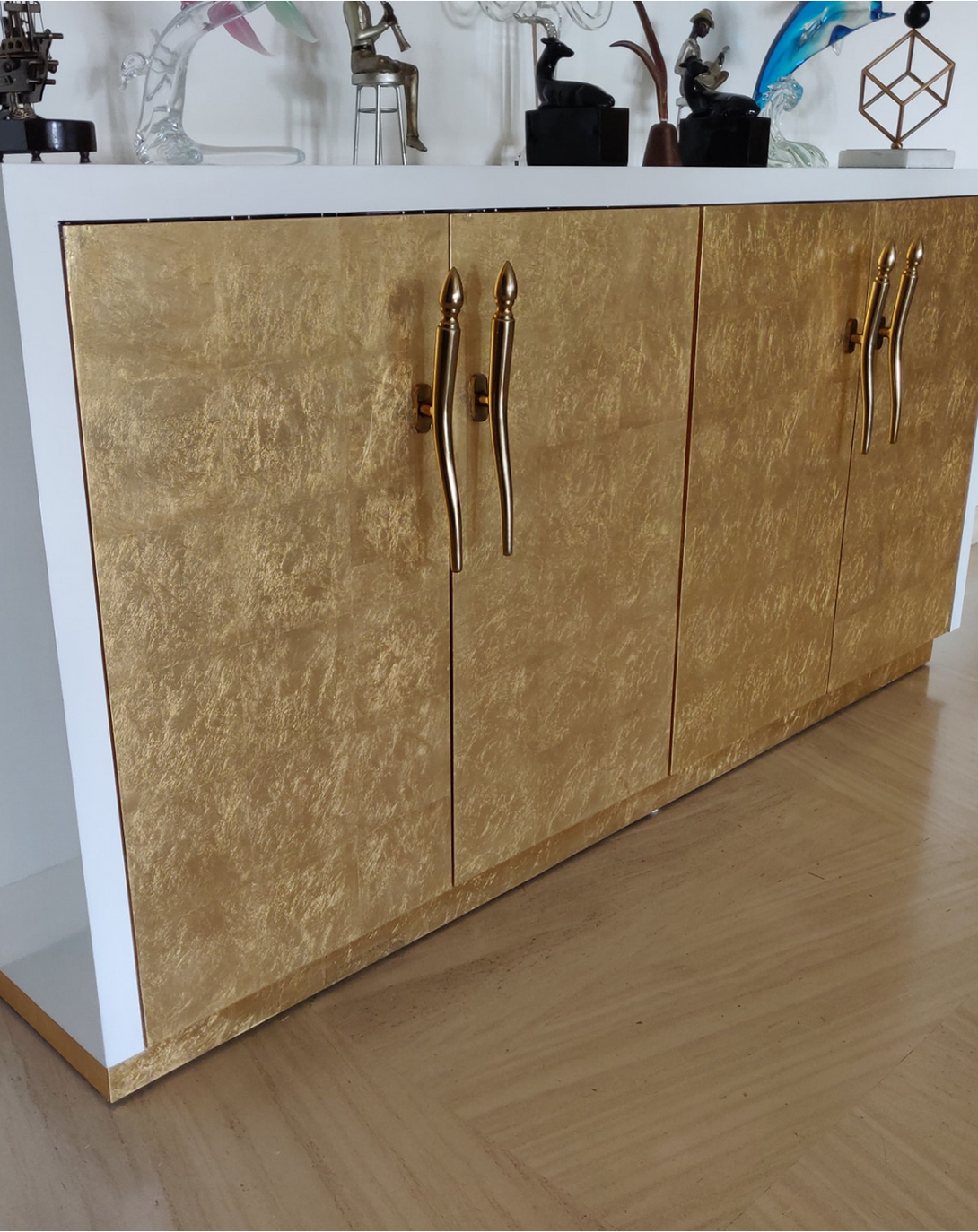 Kyle Modern Gold Leaf Sideboard ANGIE HOMES