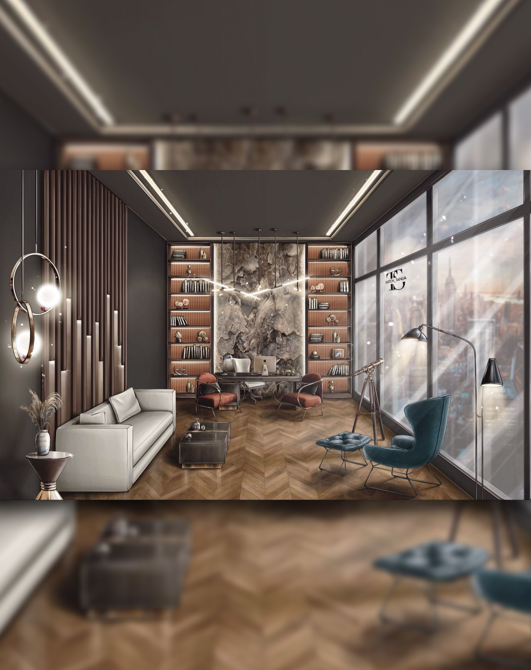 MD Room Office Interior Design and Decoration ANGIE HOMES