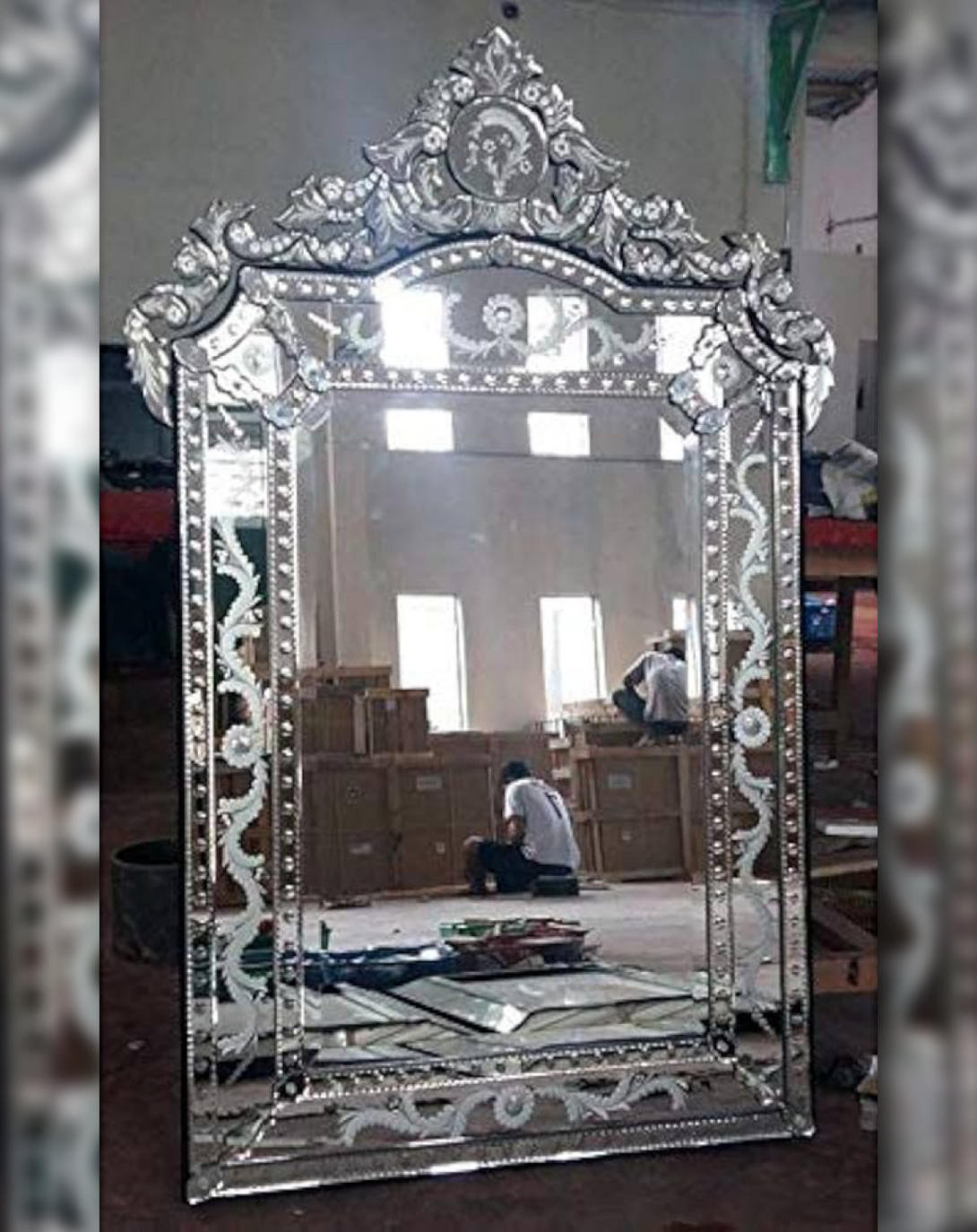 Clone Silver Venetian Mirror - Angie India Mirror ANGIE HOMES