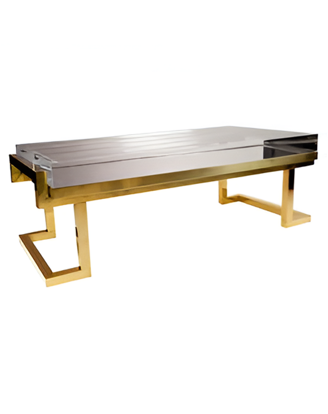 Wrought Iron Coffee Table With Glass Top - Angie India Furniture ANGIE HOMES