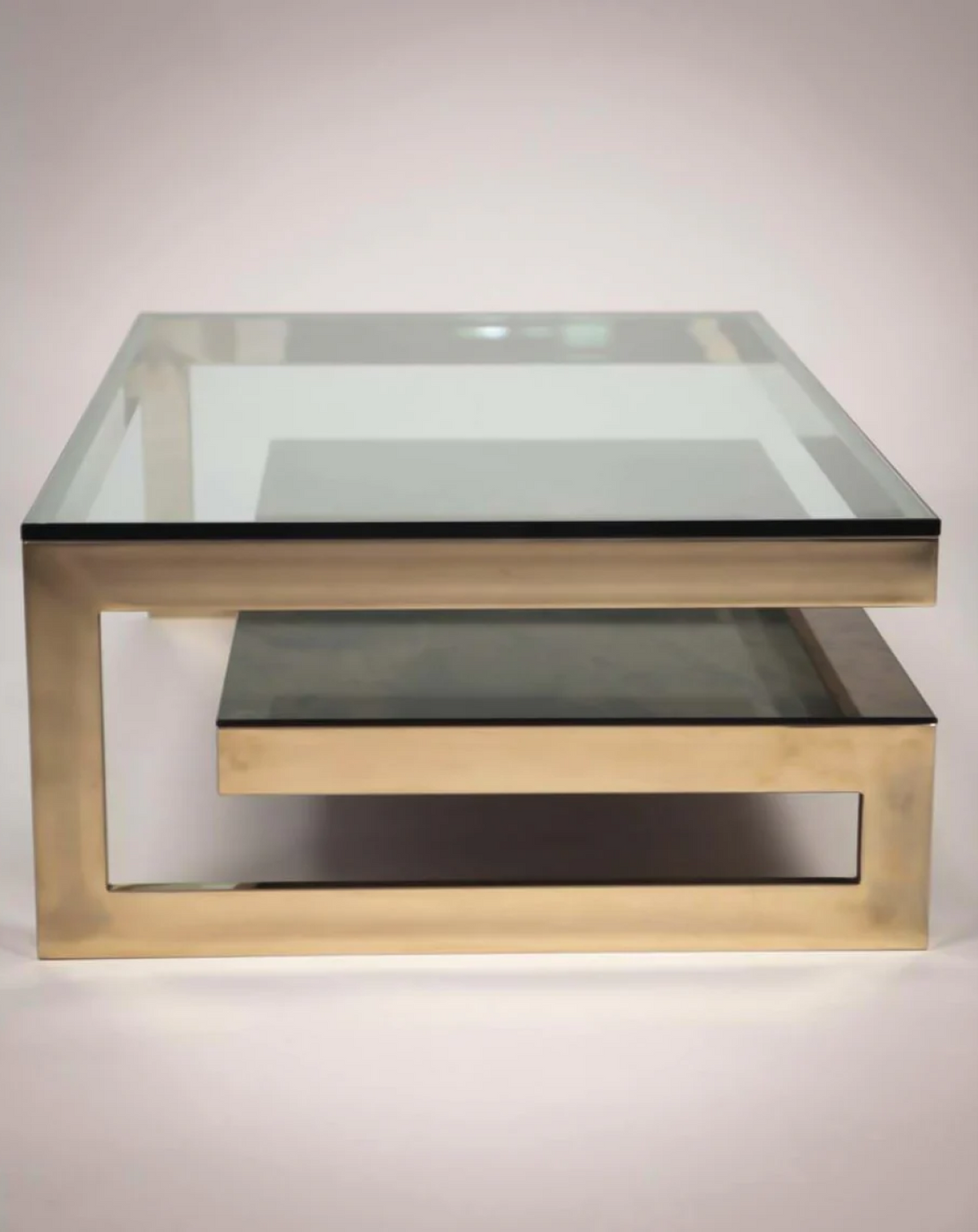 MINIMAL GOLD METAL COFFEE TABLE- ANGIE'S INDIA ANGIE HOMES
