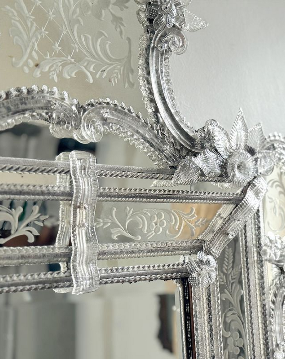 Beautiful Silver Venetian Mirror - Angie India Mirror ANGIE HOMES