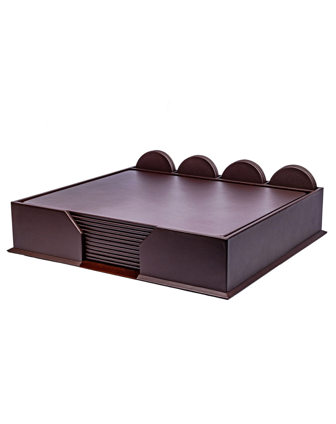 Maroon Leather Office and Bar Mats - Angie India Bar Accessories ANGIE HOMES