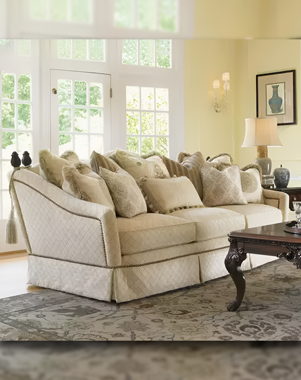Kyle Beige Luxury Classic Sofa ANGIE HOMES
