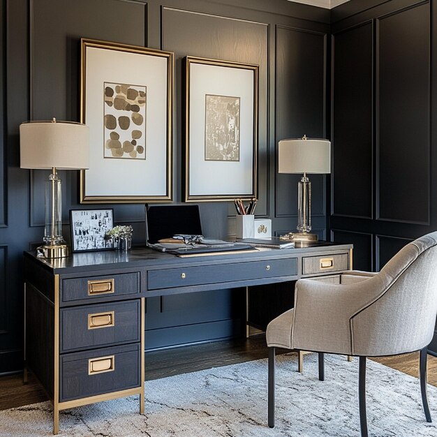 Sleek Form MD Desk ANGIE HOMES