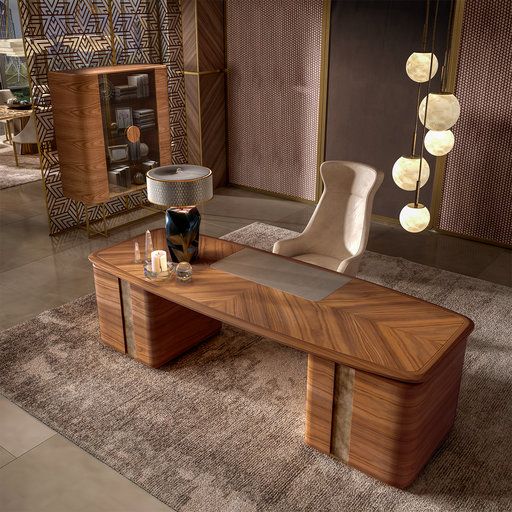 TROPICAL BROWN OFFICE DESK ANGIE HOMES