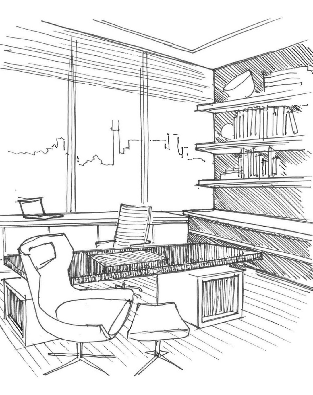 MD Room Cabin Interior Design Solution By Anjie Kriplani Design ANGIE HOMES