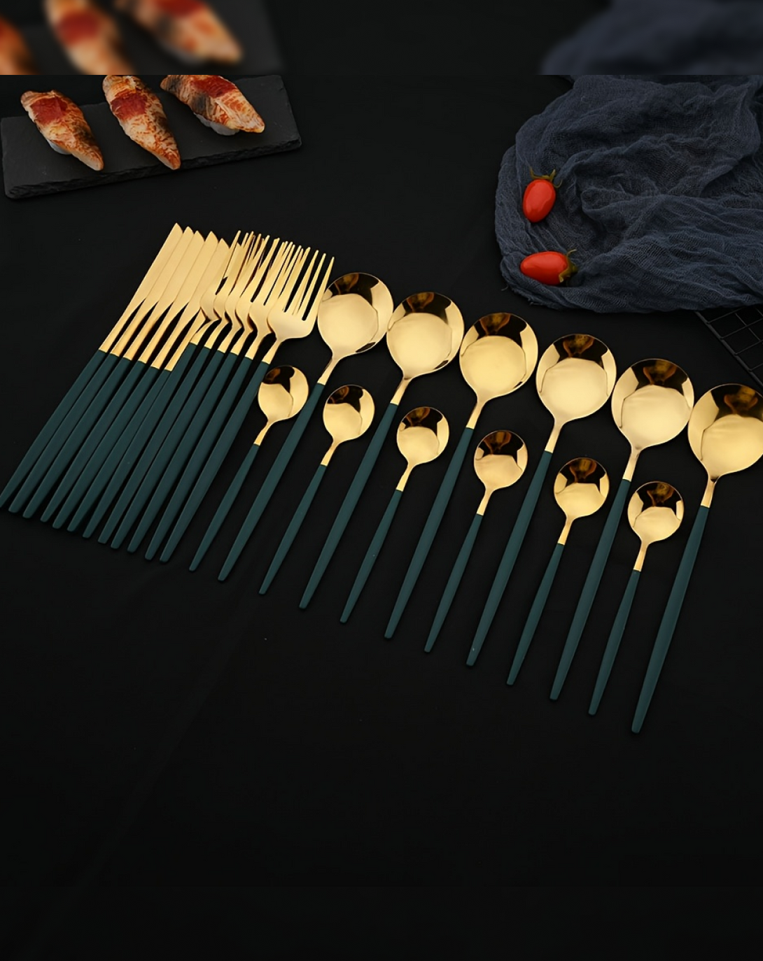 Regal Dine Gold-Plated Cutlery Set ANGIE HOMES