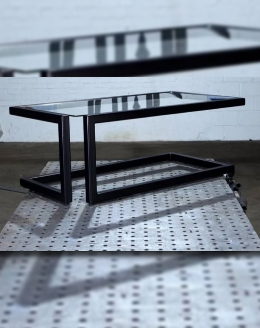 Geometric Glass Coffee Table ANGIE HOMES