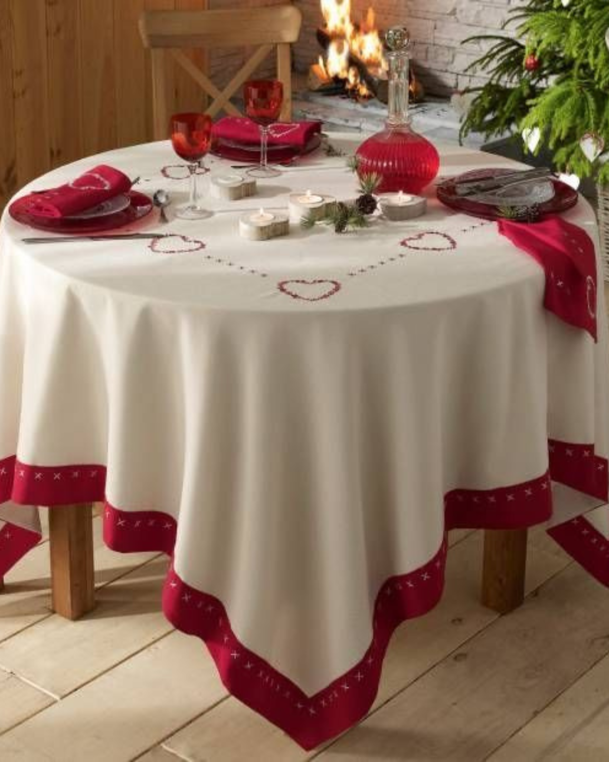 Solid Style Round Table Cloth ANGIE HOMES