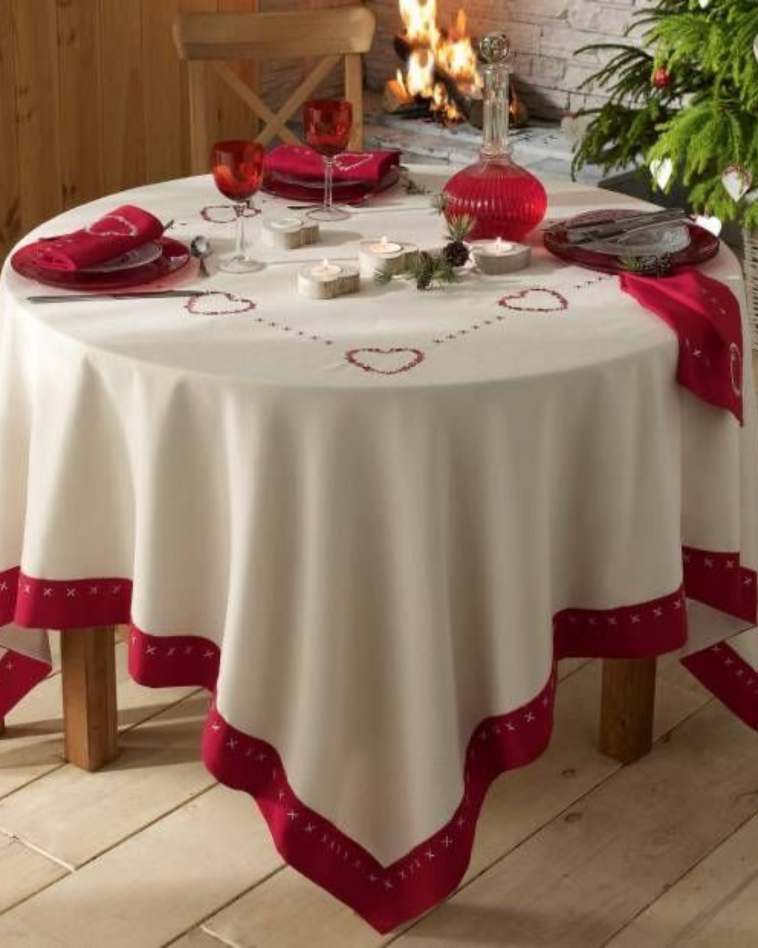 Solid Style Round Table Cloth ANGIE HOMES